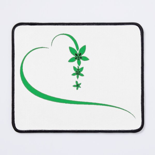 Item preview, Minimalist Green Floral Heart Vine designed and sold by Foxglovers Studio .