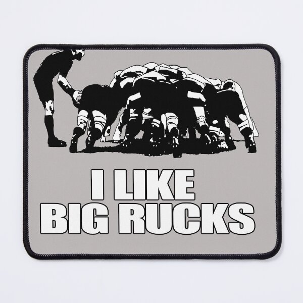 Item preview, I Like Big Rucks Rugby Lover Valentine designed and sold by taiche.