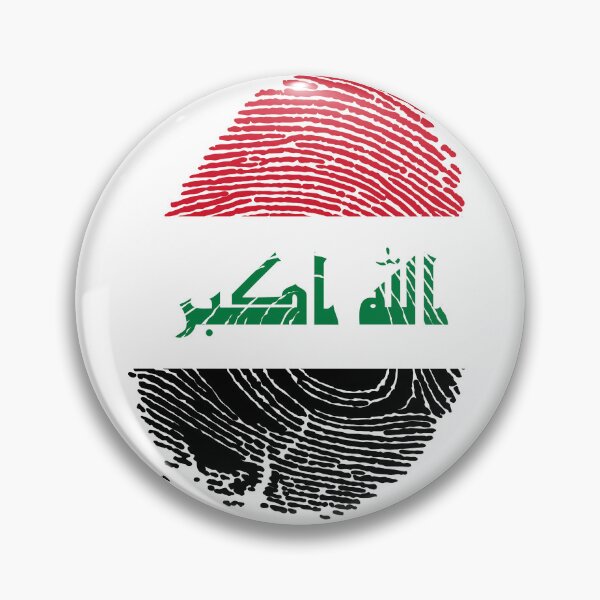 Item preview, Iraq flag fingerprint designed and sold by Azeecreate009.