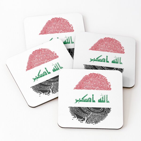 Item preview, Iraq flag fingerprint designed and sold by Azeecreate009.