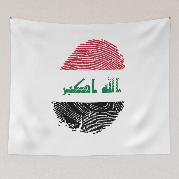 Item preview, Iraq flag fingerprint designed and sold by Azeecreate009.