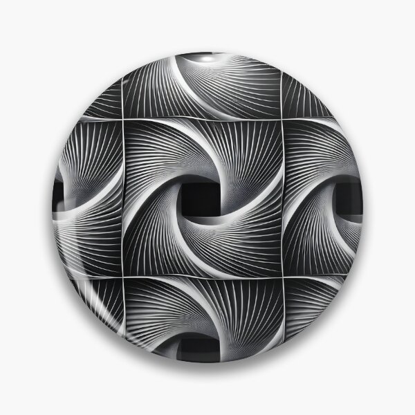 Item preview, Monochrome Spiral Grid designed and sold by Kaleidoscope Print.