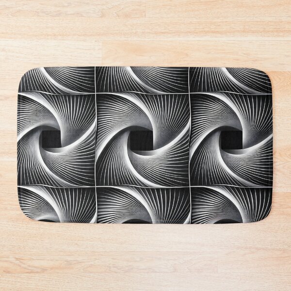 Item preview, Monochrome Spiral Grid designed and sold by Kaleidoscope Print.