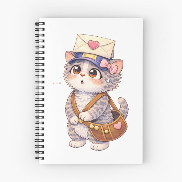 Item preview, Love Letter Balancing Cat Courier designed and sold by VolkovaLenaArt.