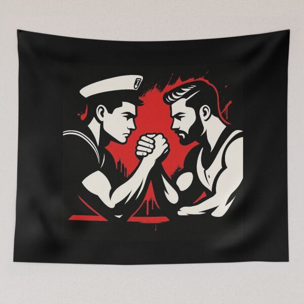 Item preview, Vintage Gay Sailors Pop Art Gay Pride Graphic Design designed and sold by ItsAKinkThing.