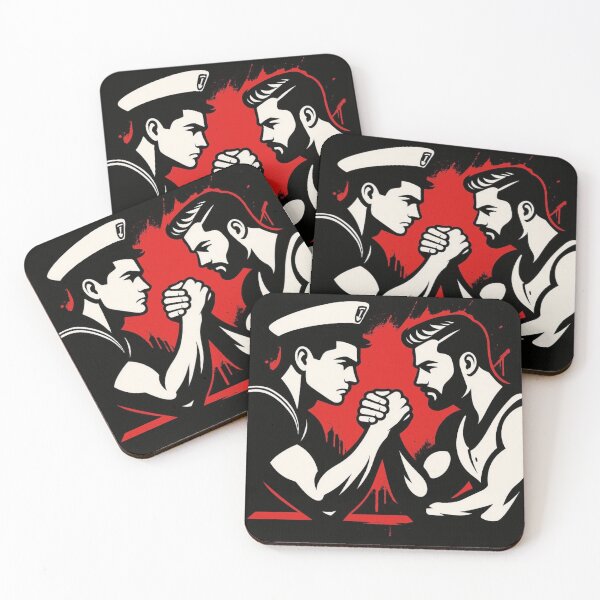 Item preview, Vintage Gay Sailors Pop Art Gay Pride Graphic Design designed and sold by ItsAKinkThing.