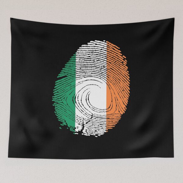 Item preview, Ireland flag fingerprint designed and sold by Azeecreate009.