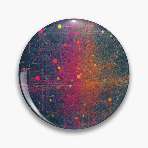 Artikelvorschau, Digitales neuronales Netzwerk – Farbenfrohe Datenkunst entworfen und verkauft von B-Russ-Stuff.