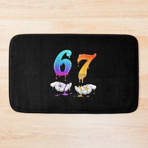 Item preview, 67 Ice Cream Drip Funny Baseball Number Design designed and sold by gladysenglish.