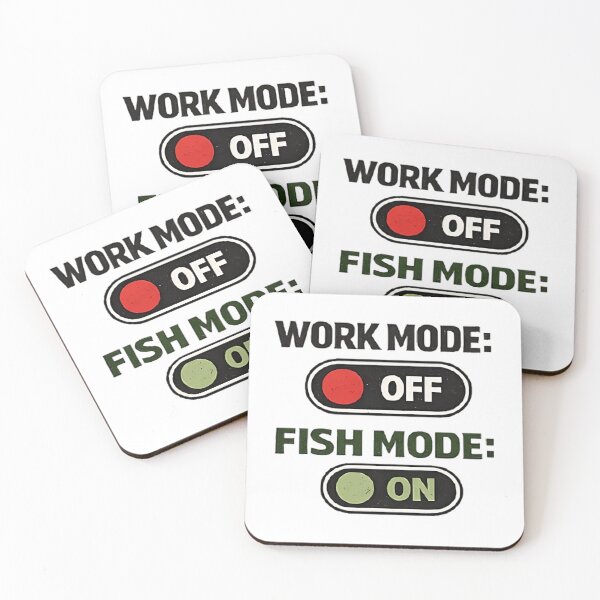 Item preview, Work Mode / Fish Mode – Funny Fishing Toggle Design designed and sold by FischingVibes.