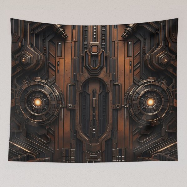 Item preview, Industrial Sci-Fi Vault Door designed and sold by Kaleidoscope Print.
