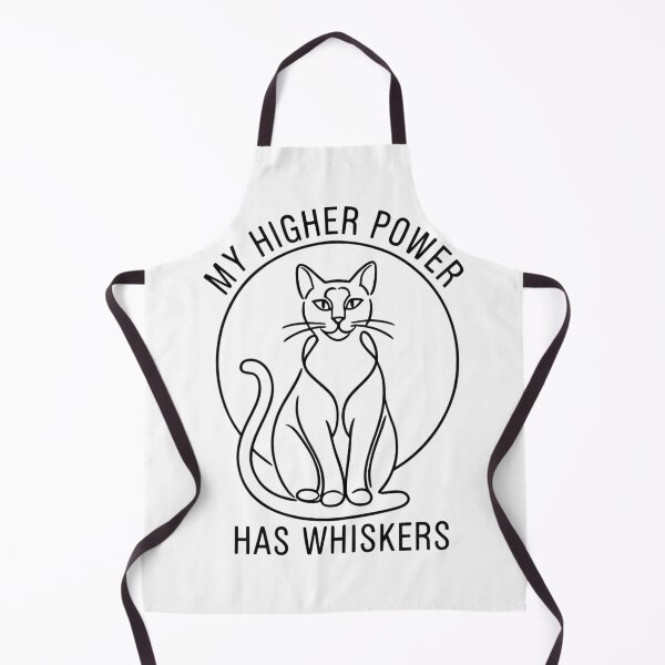Item preview, My Higher Power Has Whiskers Cat Minimalist designed and sold by Death by Bunny.