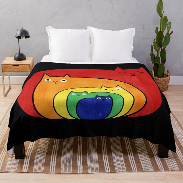 Item preview, Rainbow Cat Stack Colorful Cute Minimal Illustration designed and sold by JEFDodsonArt.