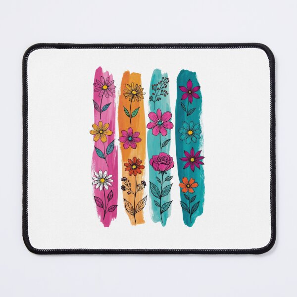 Item preview, Preppy Floral Brushstroke PNG | Boho Wildflower Vertical Stripes | Summer Vibes Digital Art designed and sold by Ashley critters.