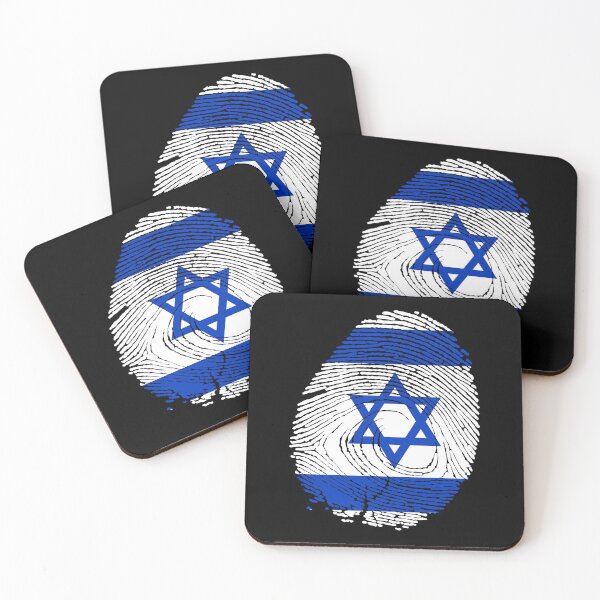 Item preview, Israel flag fingerprint design designed and sold by Azeecreate009.