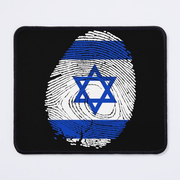 Item preview, Israel flag fingerprint design designed and sold by Azeecreate009.