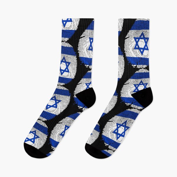 Item preview, Israel flag fingerprint design designed and sold by Azeecreate009.