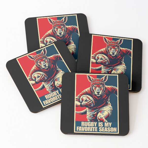 Item preview, Rugby Is My Favorite Season Kangaroo Rugby Player HOPE designed and sold by TrueArtsStore.