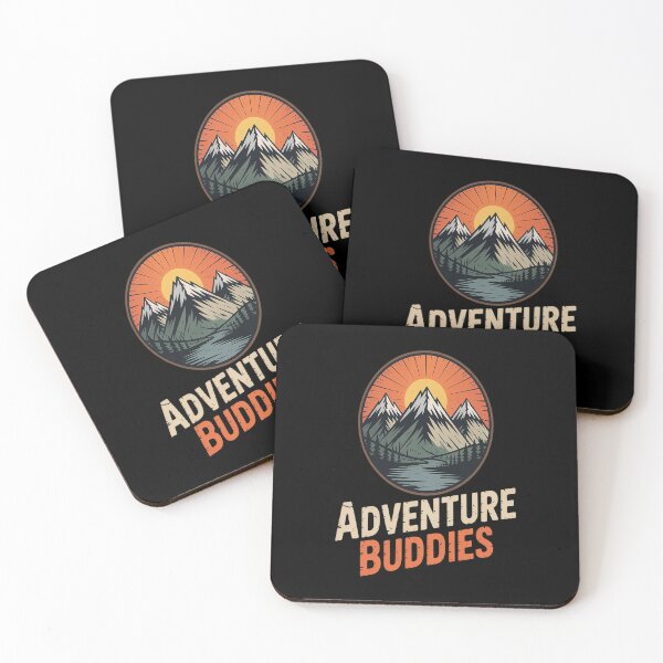 Item preview, Adventure Buddies Couples Hiking Adventure Mountains designed and sold by TeamLequid.