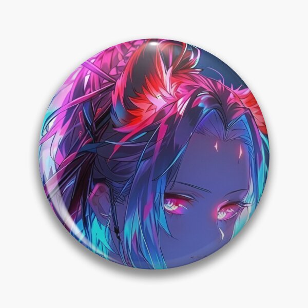 Item preview, Neon Demon Samurai: A Futuristic Warrior with Fiery Eyes designed and sold by Dyan4.