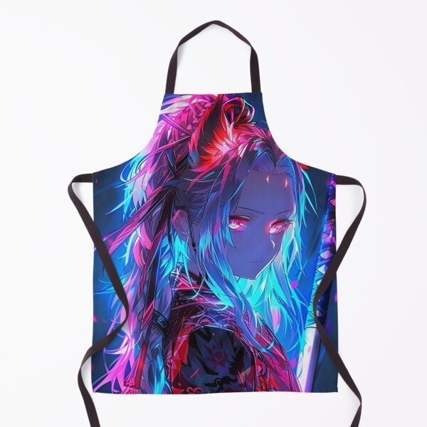 Item preview, Neon Demon Samurai: A Futuristic Warrior with Fiery Eyes designed and sold by Dyan4.