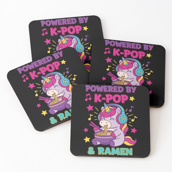 Item preview, Powered By K-Pop And Ramen Cute Korean Music designed and sold by LuminOrb.