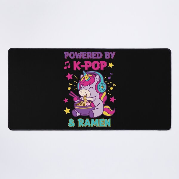 Item preview, Powered By K-Pop And Ramen Cute Korean Music designed and sold by LuminOrb.