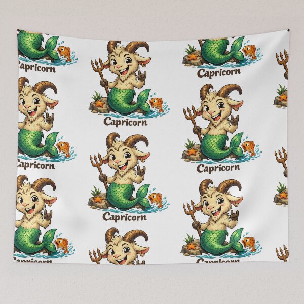 Item preview, Capricorn Zodiac: Cartoon astrology designed and sold by Arte Cartoon From TagTeam Group.