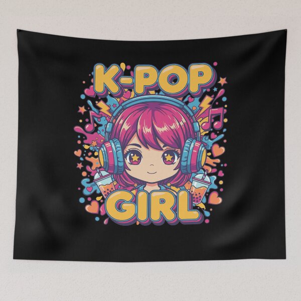 Item preview, K-Pop Girl Cute Anime Kpop Korean Music Korea designed and sold by LuminOrb.