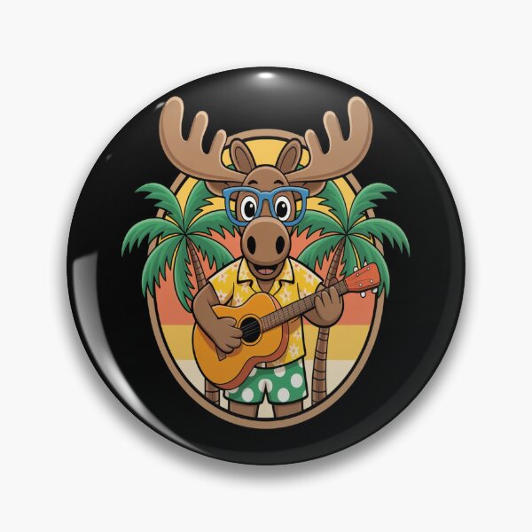 Item preview, Moose Summer Beach Sunglasses Hawaiian with Ukelele designed and sold by orlodrake.