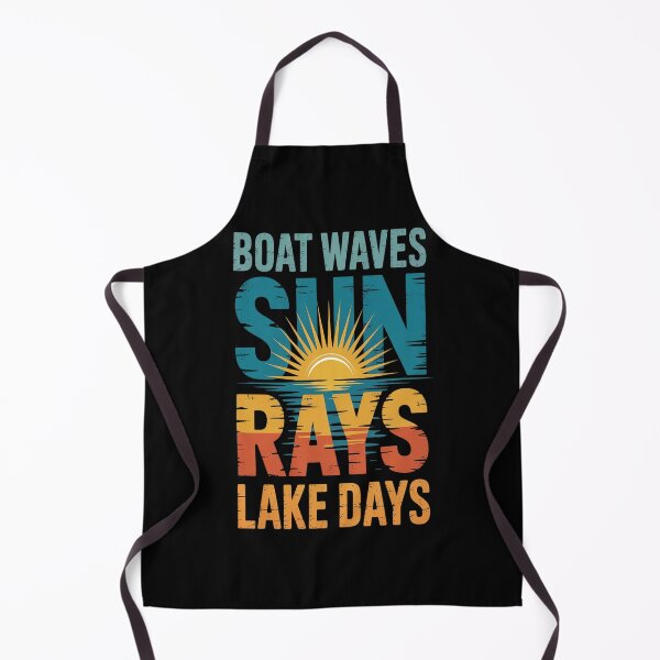 Item preview, Boat Waves Sun Rays Lake Days Cute 70s Summer designed and sold by TeamLequid.