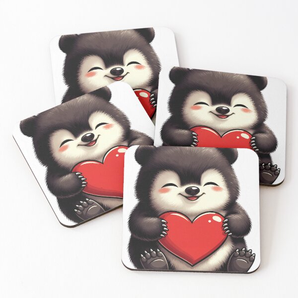 Item preview, Valentine panda with Heart, Cute Animal Illustration for T-Shirts & PNG designed and sold by Shirtazy.