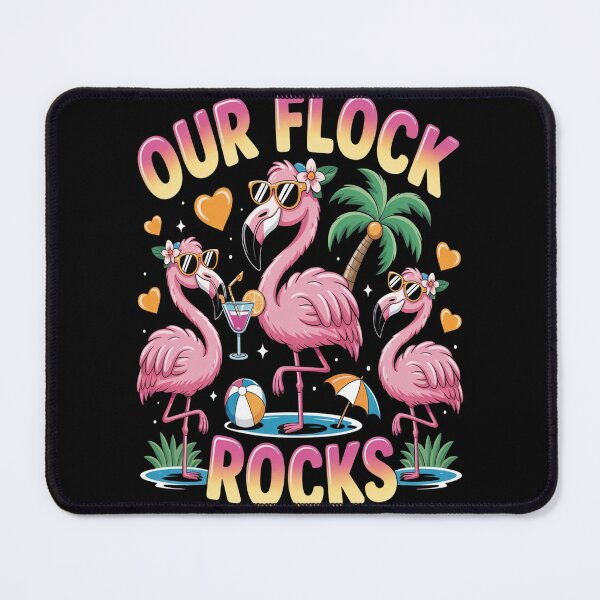 Item preview, Our Flock Rocks Flamingo Summer Vacation Family Matching designed and sold by orlodrake.