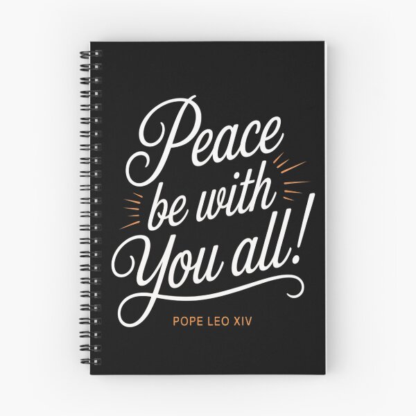Item preview, Peace Be With You All Pope Leo XIV quote designed and sold by orlodrake.