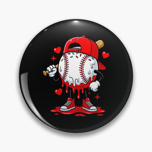 Item preview, Baseball Drip Valentine Cartoon Youth Style designed and sold by miaa-artistshop.