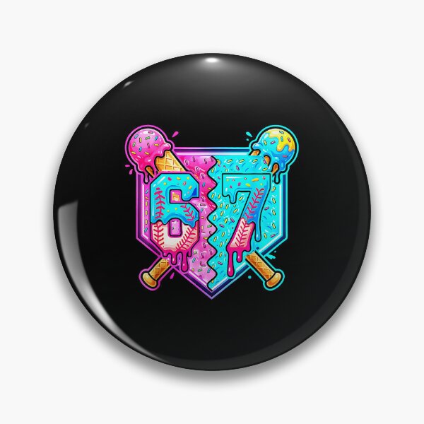 Item preview, 67 Baseball Drip Number Sports Style Design designed and sold by gladysenglish.