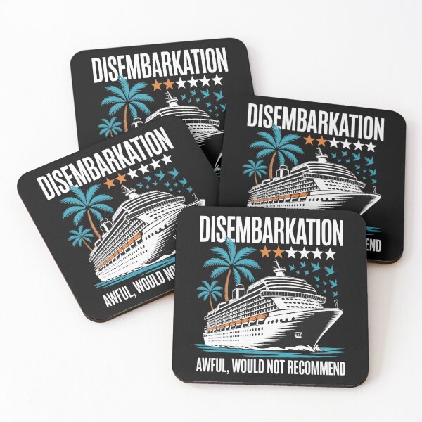 Item preview, Disembarkation Awful Would Not Recommend Cruise Ship designed and sold by TeamLequid.