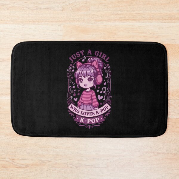 Item preview, Just A Girl Who Loves K-Pop Korean Music designed and sold by LuminOrb.