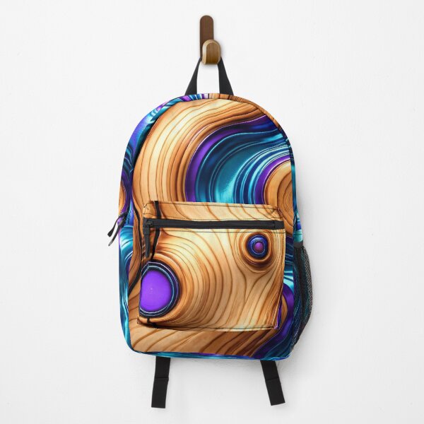 Item preview, Neon Woodgrain Flow designed and sold by Kaleidoscope Print.