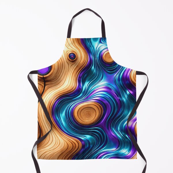 Item preview, Neon Woodgrain Flow designed and sold by Kaleidoscope Print.