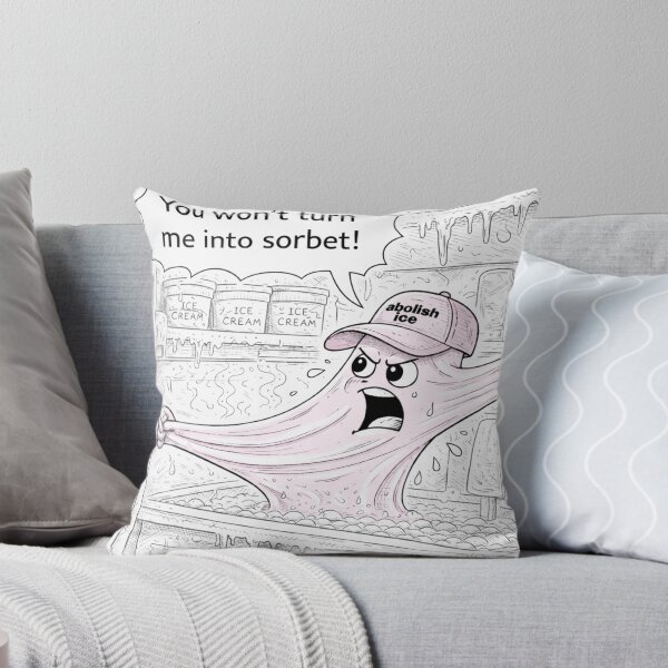 Item preview, You Won’t Turn Me Into Sorbet Funny Bubblegum Coloring Page designed and sold by ComedyInkFactor.