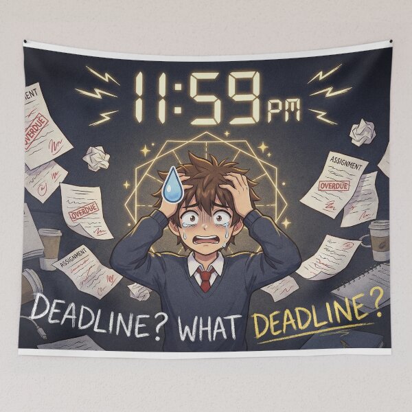 Item preview, Anime Procrastination designed and sold by Midnight Replay.
