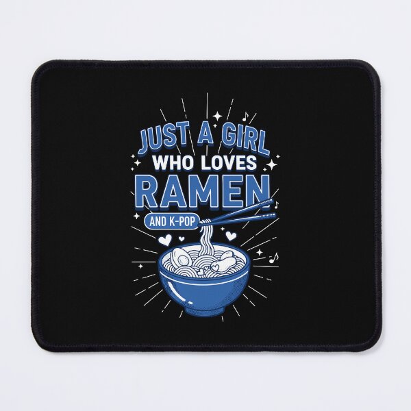 Item preview, Just A Girl Who Loves Ramen And K-Pop Korean Music designed and sold by LuminOrb.