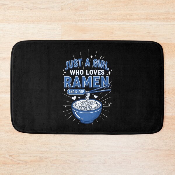 Item preview, Just A Girl Who Loves Ramen And K-Pop Korean Music designed and sold by LuminOrb.