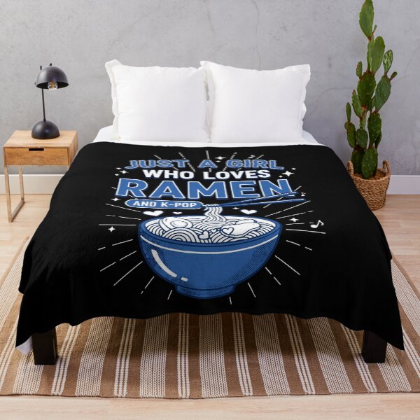 Item preview, Just A Girl Who Loves Ramen And K-Pop Korean Music designed and sold by LuminOrb.