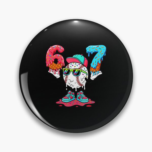 Item preview, 67 Baseball Ice Cream Drip Number Fun Sports Design designed and sold by gladysenglish.
