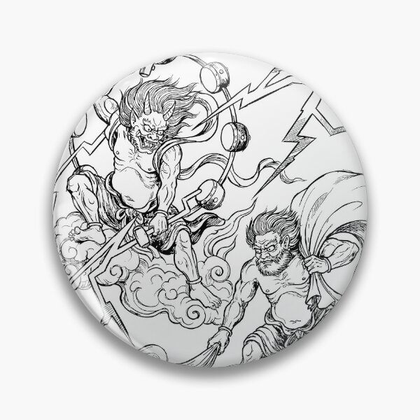 Artikelvorschau, Das Sturm-Duo Raijin und Fujin – Götter der japanischen Mythologie entworfen und verkauft von bapupa.