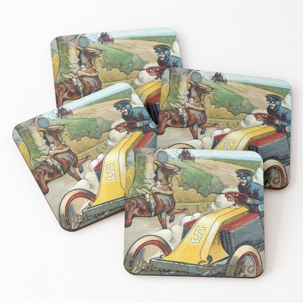 Item preview, Antique Christmas Card Cars Vs Horse designed and sold by Duncan-Mac.
