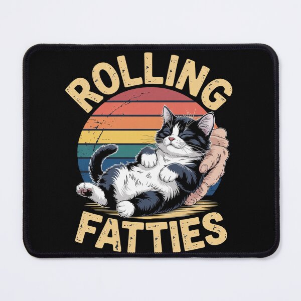 Item preview, Rolling Fatties Tuxedo Cat Breed Mom Dad Kitten  designed and sold by joyouartArt.