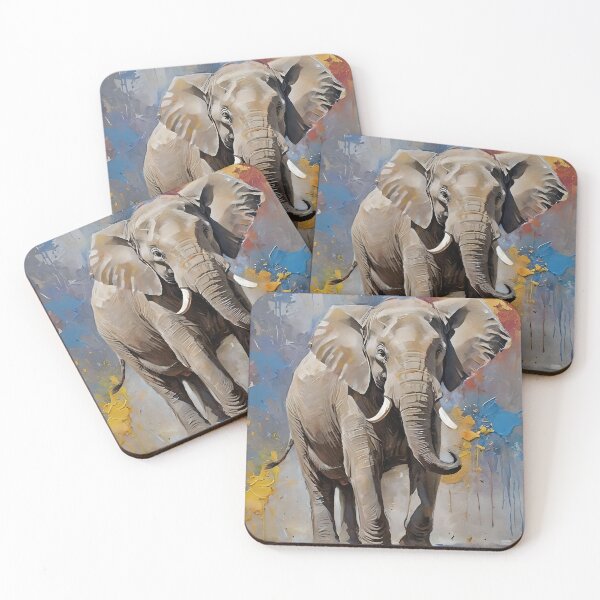 Item preview, Majestic Royalty: Elephant Oil Paint Color Splash designed and sold by A-Work-Of-Art.